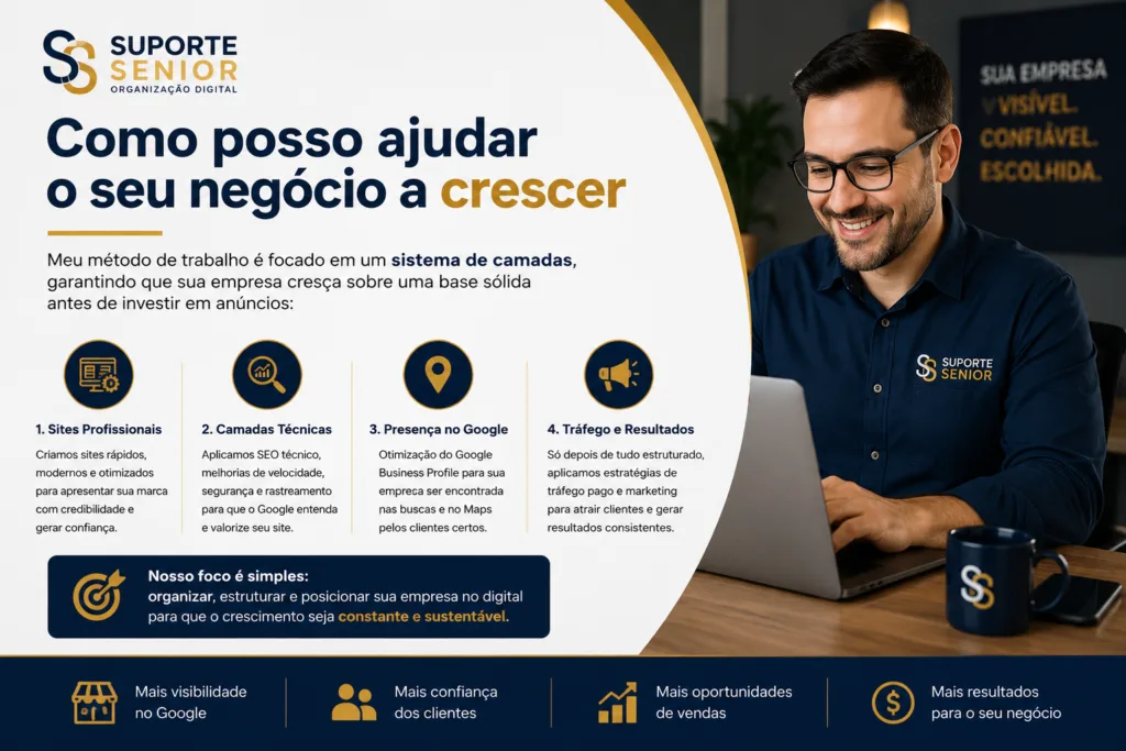 Suporte Senior - Presenca digital para pequenas empresas
